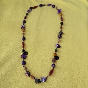 32" multi colored necklace